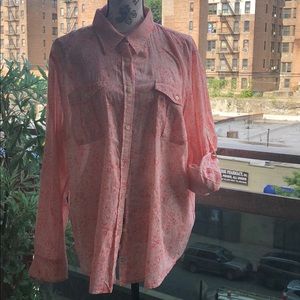 LRL Floral long sleeve shirt